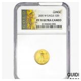 2005-W 1/10oz $5 AGE NGC PF70 UC