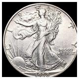 1938-D Walking Liberty Half Dollar CHOICE AU
