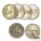 [6] 1980 Mexico 1 Oz Silver Bullion Libra