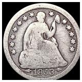 1853 Seated Liberty Half Dime NICELY CIRCULATED