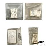 [4 PC] 1981 Assorted Silver Bars