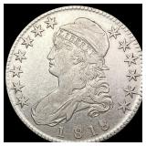 1818/7 Capped Bust Half Dollar NEARLY