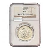 1937-S Texas Half Dollar NGC MS67
