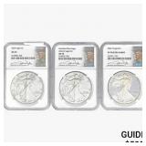 [3]2024-S/W Silver Eagle NGC MS/PF70