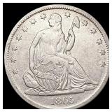 1865-S Seated Liberty Half Dollar LIGHTLY
