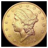 1906-S $20 Gold Double Eagle CLOSELY UNCIRCULATED