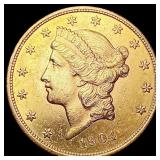 1904 $20 Gold Double Eagle CHOICE AU