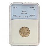 1914-D Buffalo Nickel NNC MS65