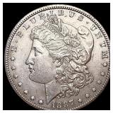 1887-S Morgan Silver Dollar CHOICE AU