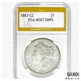 1883-CC Morgan Silver Dollar PGA MS67 DMPL