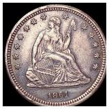 1861 Seated Liberty Quarter CLOSELY UNCIRCULATED