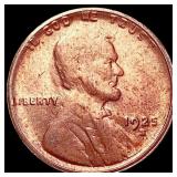 1925-S Wheat Cent CHOICE AU