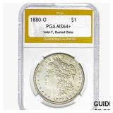 1880-O Morgan Silver Dollar PGA MS64+ VAM-7,