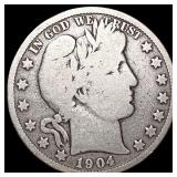 1904-S Barber Half Dollar NICELY CIRCULATED