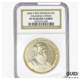 2006-P 0.85oz Silver Franklin $1 NGC PF70 UC