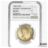 1946-D Booker T Half Dollar NGC MS66+