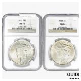 [2]1923 Silver Peace Dollar NGC MS64