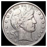 1902 Barber Half Dollar CLOSELY UNCIRCULATED