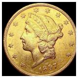 1897-S $20 Gold Double Eagle UNCIRCULATED