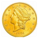 1904 $20 Gold Double Eagle GEM BU