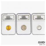 [3]1955 Varied U.S. Coins [1C-10C] NGC PF68