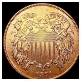 1871 Two Cent Piece UNCIRCULATED
