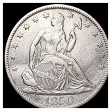 1850-O Seated Liberty Half Dollar CHOICE AU