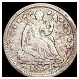 1854 Seated Liberty Half Dime NICELY CIRCULATED