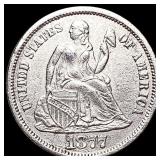 1877-CC Seated Liberty Dime CLOSELY UNCIRCULATED