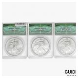 [3]1999-2001 Silver Eagle ANACS MS69