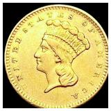 1856 Rare Gold Dollar NEARLY UNCIRCULATED