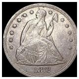 1872 Seated Liberty Dollar CLOSELY UNCIRCULATED