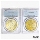 [2]1925 Silver Peace Dollar PCGS MS64