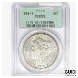 1880-S Morgan Silver Dollar PCGS MS65 PL