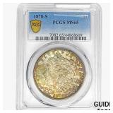 1878-S Morgan Silver Dollar PCGS MS65