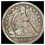 1840 Seated Liberty Dime NICELY CIRCULATED