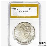 1904-O Morgan Silver Dollar PGA MS65