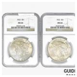 [2]1922 Silver Peace Dollar NGC MS64
