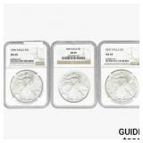 [3]1999-2007 Silver Eagle NGC MS69
