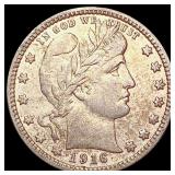 1916-D Barber Quarter CLOSELY UNCIRCULATED
