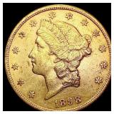 1898-S $20 Gold Double Eagle CHOICE AU