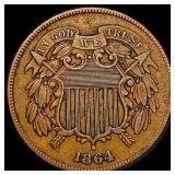 1864 Two Cent Piece LIGHTLY CIRCULATED