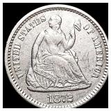 1872 Seated Liberty Half Dime CLOSELY