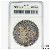 1892-S Morgan Silver Dollar ANACS VF30