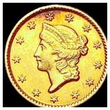 1853 Rare Gold Dollar NEARLY UNCIRCULATED
