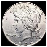 1934 Silver Peace Dollar CLOSELY UNCIRCULATED