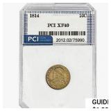 1814 Capped Bust Dime PCI XF40