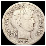 1903-S Barber Dime NICELY CIRCULATED