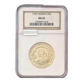 1935 Hudson Half Dollar NGC MS65