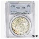 1880-S Morgan Silver Dollar PCGS MS65